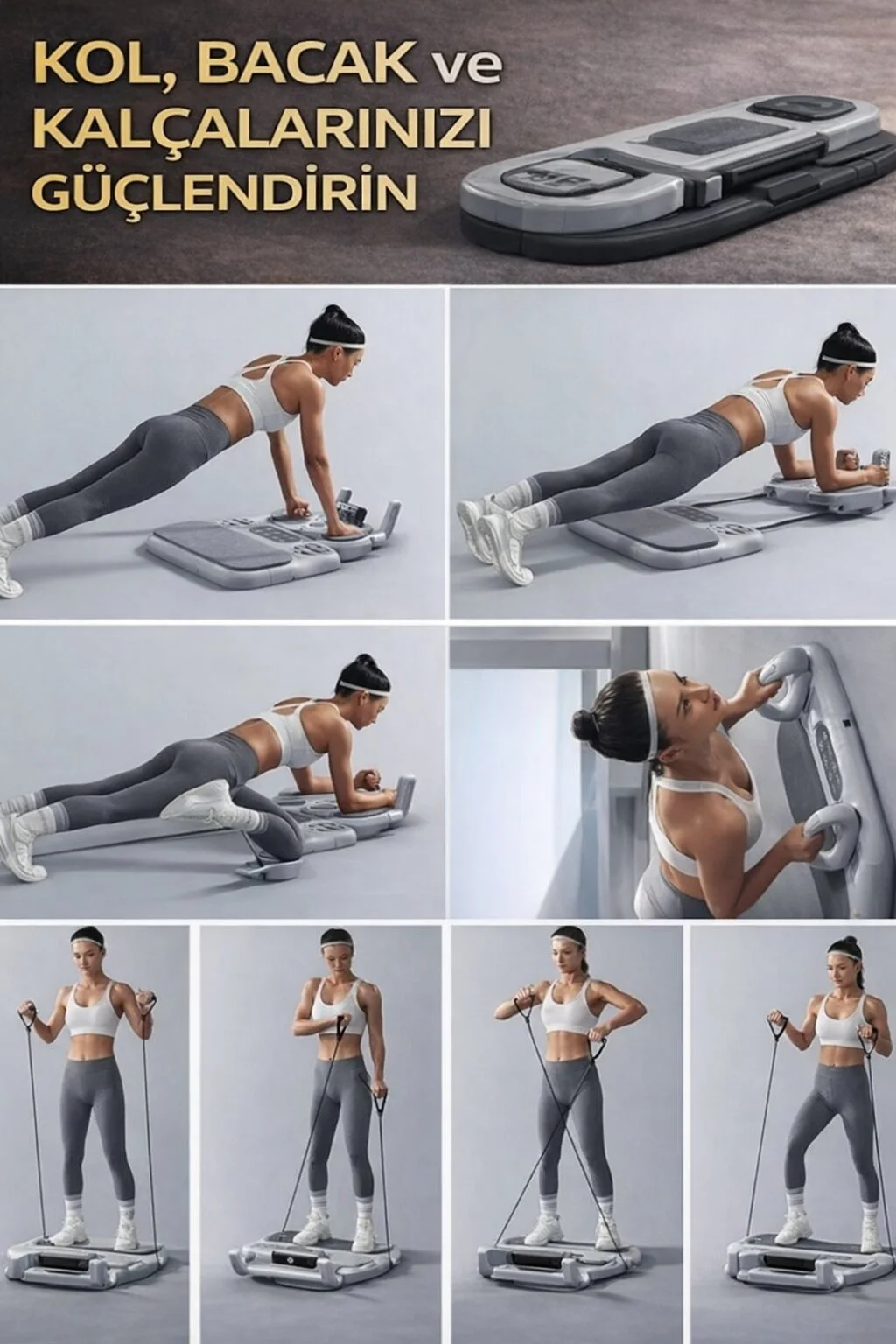 Olinman Tekerlekli Pilates & Fitness Egzersiz İstasyonu görsel 5
